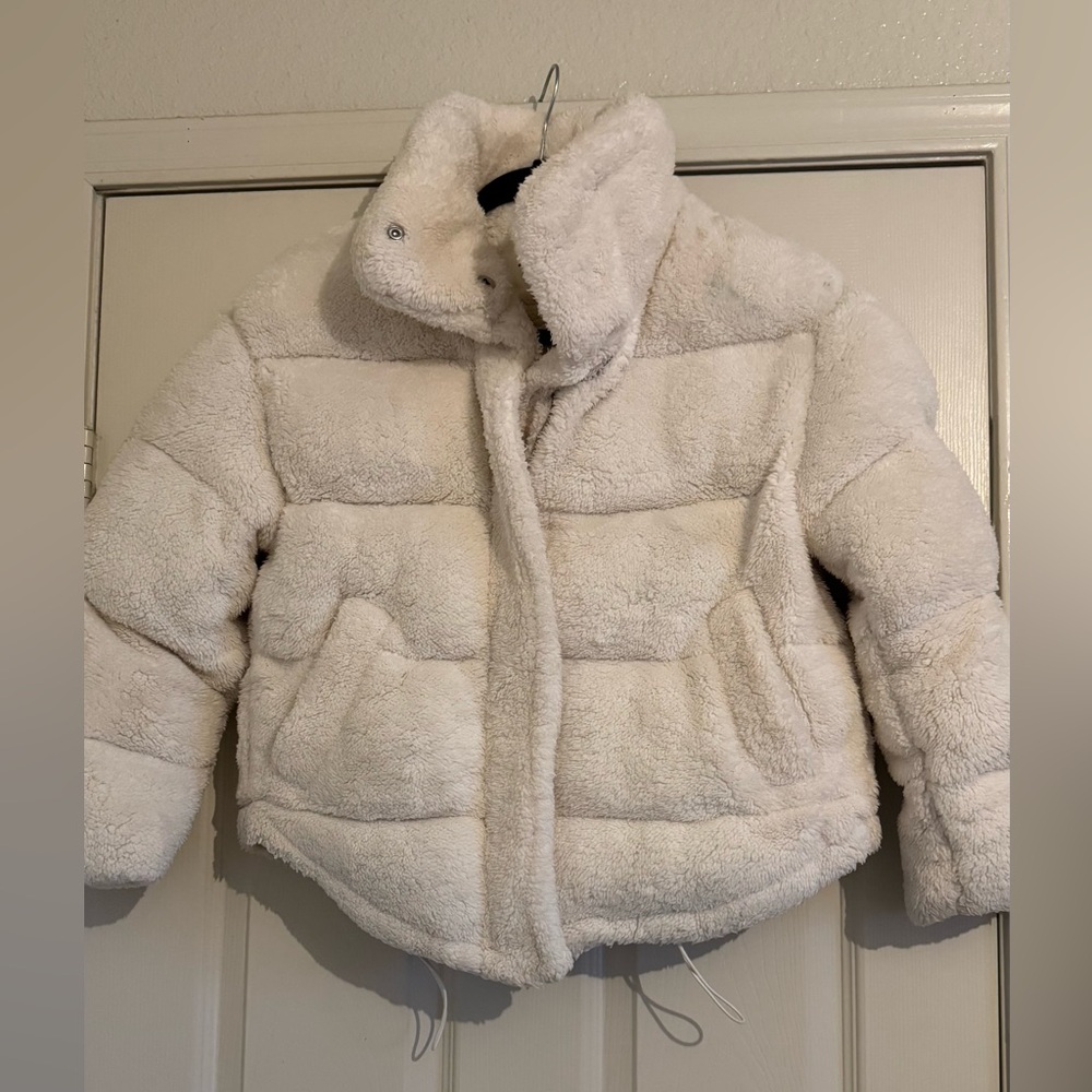 Cream teddy coat
